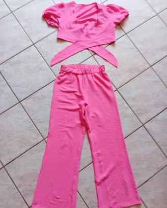 set completo top e pantalone 