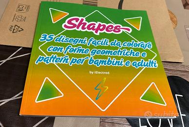 Shapes libro da colorare con 35 disegni geometrici