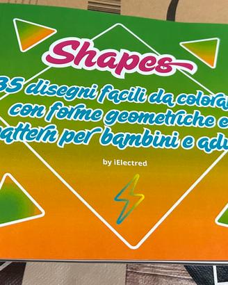 Shapes libro da colorare con 35 disegni geometrici