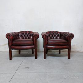 Coppia di poltroncine chesterfield... chester 