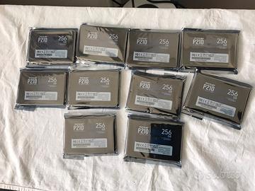 10 Ssd Patriot 256 gb nuove acquistate per sbaglio