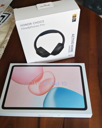 Tablet Pad 10 e cuffia wireless Honor