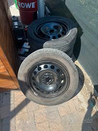 Cerchi in lamiera audi  da 16 con gomme 205/60/16