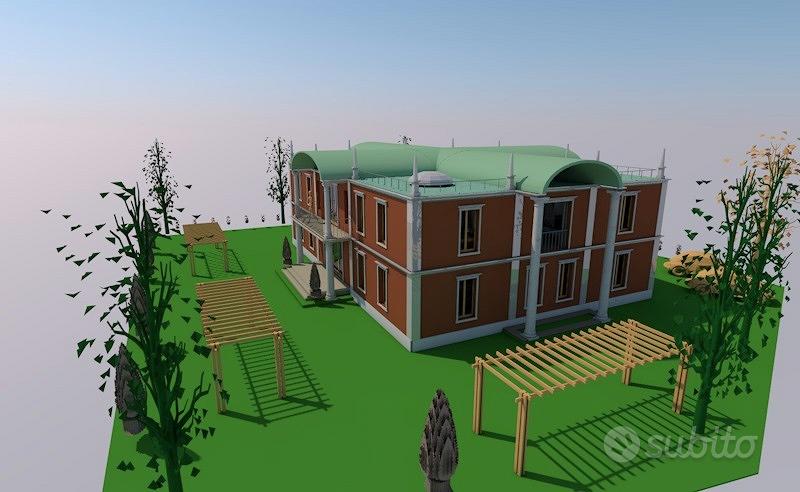 Terreno con permessi edilizi progetti costruttivi - Vista 3