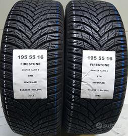 2 GOMME 195 55 16 FIRESTONE A2015