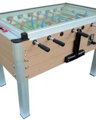 biliardino calciobalilla chiuso con copertura 