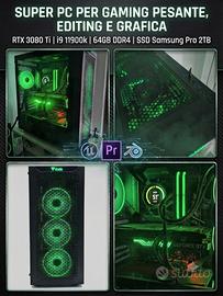 PC Gaming RTX 3080 Ti + i9-11900K — NON SPEDISCO