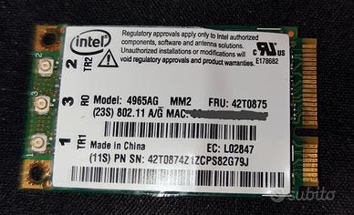 Scheda mini pcie wifi 4965ag x laptop