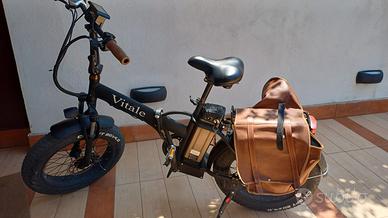 Bici elettrica con pedalata assistita fat-bike