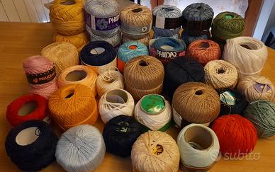 Lotto 41 filati misti cotone pregiato