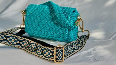 Borsa Uncinetto - Baguette Sky