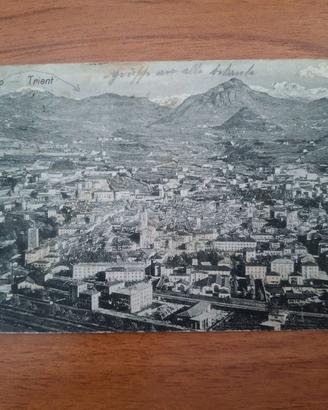 Antica cartolina Trento - Vista aerea (1911)
