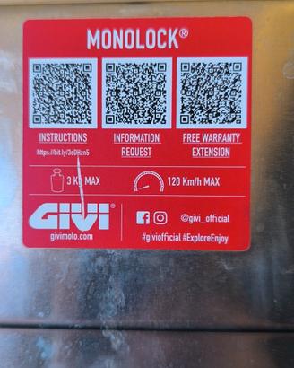 bauletto GIVI alluminio
