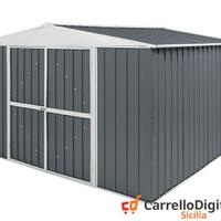 Box in Acciaio da giardino 360x345 grigio scuro