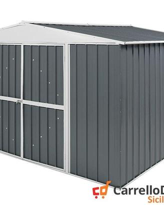 Box in Acciaio da giardino 360x345 grigio scuro