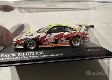 Porsche 911 1/43 Minichamps 12 H Sebring 2005 