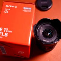 Sony 11mm f1.8 APS-C – condizioni perfette