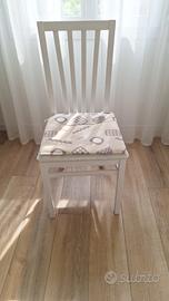sedie in legno con cuscino