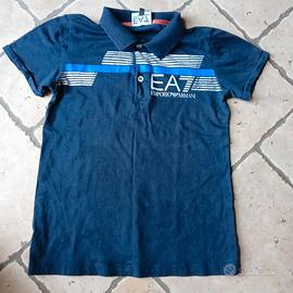 Polo Emporio Armani EA7 originale Blu 8 anni 130 c