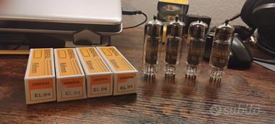 Valvole EL84 Matched Quad, Coppia ECC83, una Wy-2 