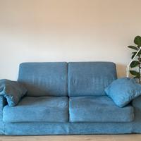 Divano letto blu