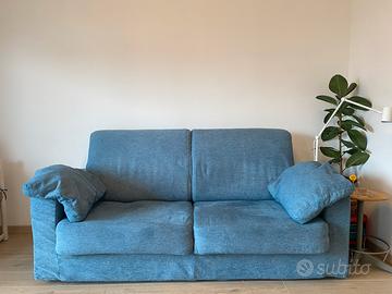 Divano letto blu
