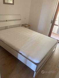 Letto trysil ikea con rete  materasso malvik