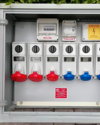 Quadro elettrico serie ASC con 6 prese
