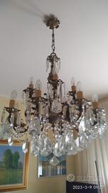 Lampadario con gocce