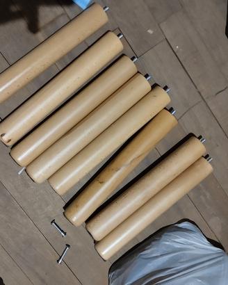 Gambe letto di legno (n.8)