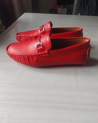 mocassino rosso