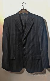 Sconto solo per oggi! Giacca uomo 54 nera a righe