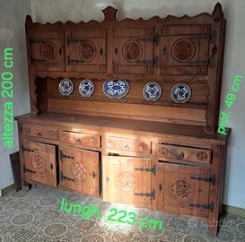 Armadio credenza cucina in stile "Val Varaita"