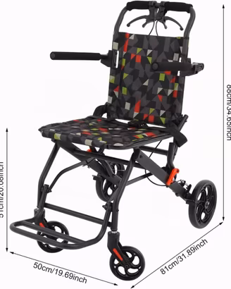 Sedia a rotelle pieghevole leggera