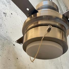 Ventilatore da soffitto con luce e 4 pale in legno
