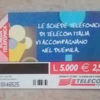 Scheda telefonica Telecom Italia 2000