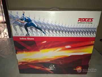 roller blade white-blue