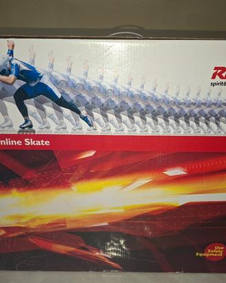 roller blade white-blue