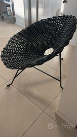 Poltrona sweet 27 in metallo e PVC