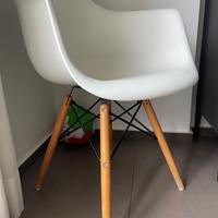 Sedia design bianca stile nordico – 15 €