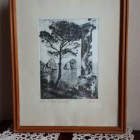 quadro serigrafia su seta G.M. d'Amico