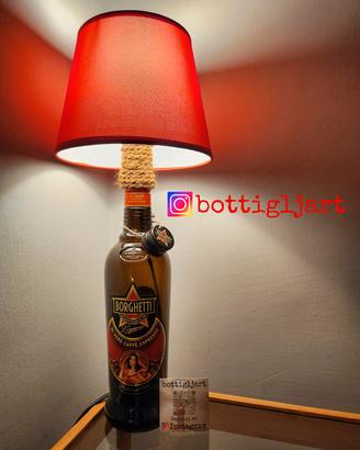 Lampada bottiglia Caffè Borghetti 