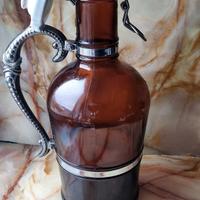 bottiglia vintage collezione,vetro ambra Germany