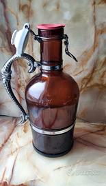 bottiglia vintage collezione,vetro ambra Germany