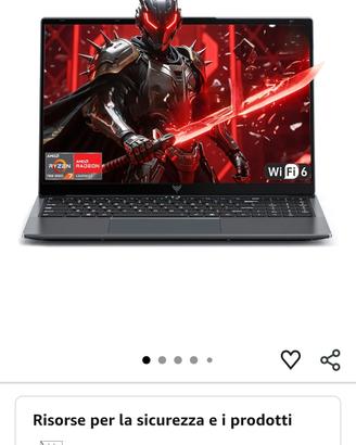 PC Laptop ACEMAGIC 16" Alluminio - Ryzen 7 16gb 