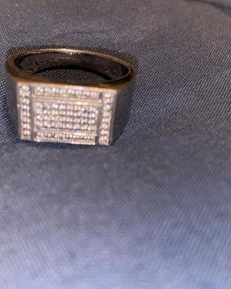 Anello zirconi e argento 925