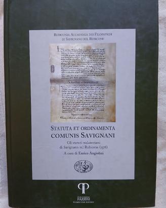 Statuta et ordinamenta comunis Savignani - libro