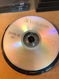 10 Dvd-r Verbatim con custodie