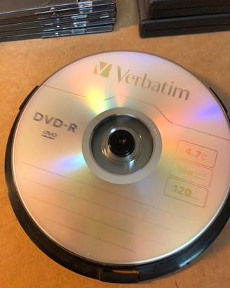 10 Dvd-r Verbatim con custodie