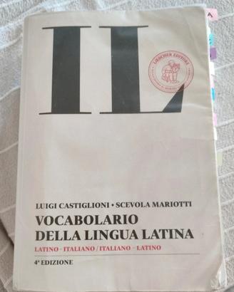 vocabolario della lingua latina - dizionario latin